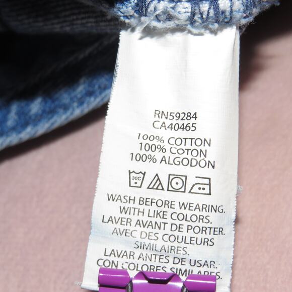 The Children’s Place Medium Wash Denim Distressed Jean Girls Shortalls - Picture 6 of 6